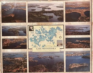 lot 323 image: Framed Poster of Lake Minnetonka
