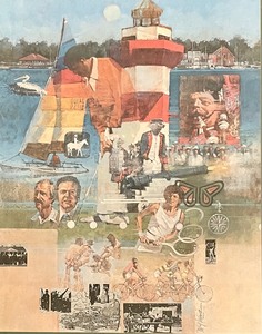 lot 324 image: Framed Print by Randall McKissick