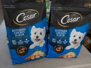 2 Bags Cesar Dog Food...