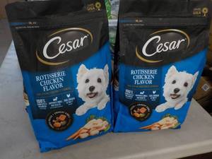 2 Bags Cesar Dog Food...