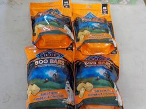 4 - 11 oz Bags Blue Boo Bars Dog Bi...