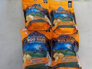 4 - 11 oz Bags Blue Boo Bars Dog Bi...