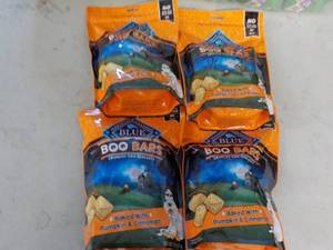 4 - 11 oz Bags Blue Boo Bars Dog Bi...