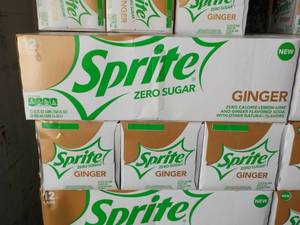 4 - 12 packs Sprite Ginger Zero Sug...