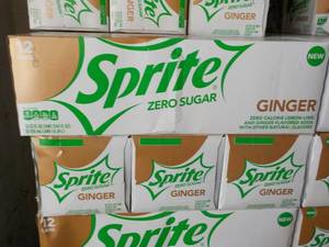 4 - 12 packs Sprite Ginger Zero Sug...