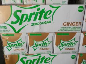 4 - 12 packs Sprite Ginger Zero Sug...