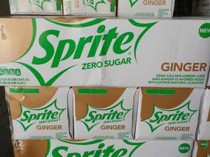 4 - 12 packs Sprite Ginger Zero Sug...