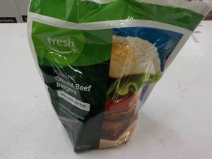 Frozen Pkg 8 Quarter Pound Beef Pat...