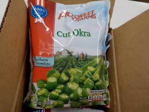 6 Frozen 12 oz Pkgs Cut Okra...