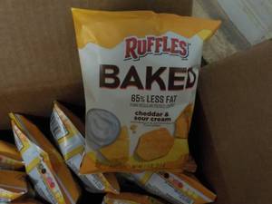 Case of Ruffles Baked Cheddar and S...