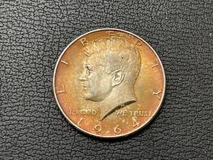 1964-D Kennedy Half Dollar With Toning