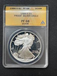 1986-S Silver Eagle Proof DCAM