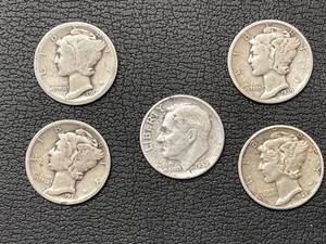 5 Silver Dimes