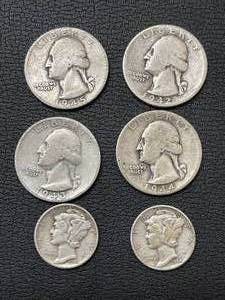 Silver Quarters and Dimes