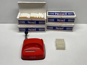 Vintage Excel Cigarette Rolling Machine and Papers