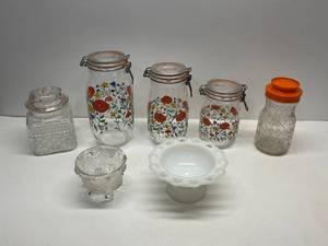 Glass Jars and Dishes