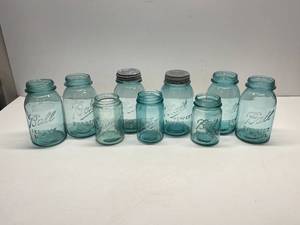 Blue Canning Jars