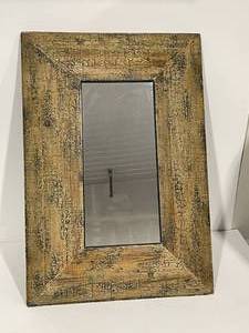 Wide Wood Framed Mirror