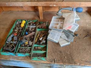 lot 5 image: (3) Metal Trays of Hardware and Fit...