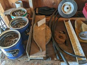lot 11 image: Misc. Hardware, Saw Angle Attachmen...