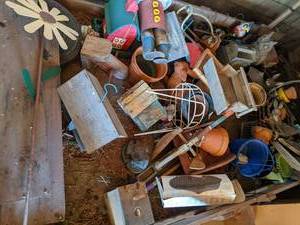 lot 26 image: Misc. Content (Bird Houses, Planter...