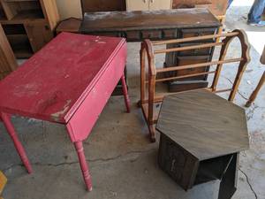 lot 51 image: Vintage Drop Down Table 36 X 22 X...