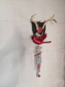 lot 63 image: Mounted Antlers, and (2) Bird Wind ...