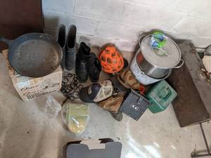 lot 65 image: Corner Lot of Goodies (Rain Boots, ...