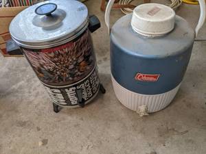 lot 84 image: Coleman Water Cooler, and Football ...