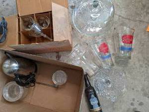 lot 91 image: Vintage Schmidt Beer Glass Pitcher,...