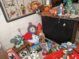 lot 94 image: Enormous Holiday Decor Lot (Christm...