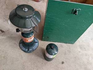 lot 99 image: Propane Lantern in case with extra ...