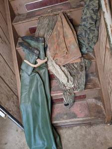 lot 120 image: Waders (10) and Camouflage Gear...