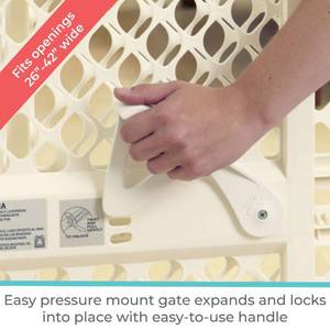 42 Supergate Ergo Baby Gate, Ivory