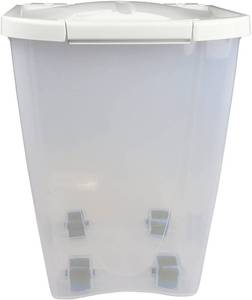 Van Ness 25-Pound Food Container with Fresh-Tite Seal with Wheels PLUS IRIS Premium Airtight Pet Food Storage Container