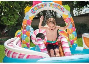 Intex Candy Zone Inflatable Play Center, 116 X 75 X 51, 2, Blue