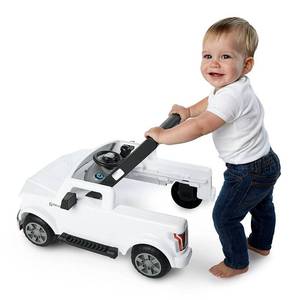 Bright Starts Ford F-150 Ways to Play 4-in-1 Activity Baby Push Walker, White, Age 6 months