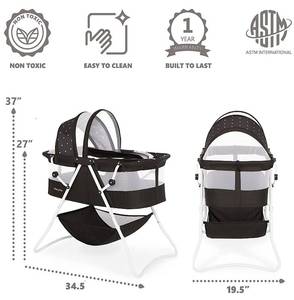 Dream On Me Karley Bassinet, Onyx