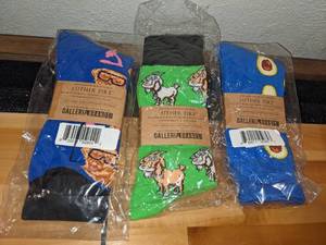 3 Pair of Fun Luther Pike Seattle Cotton Blend Socks
