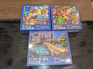 3 HXMARS Puzzles, 1,000 & 500 Piece, New