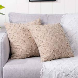YAERTUN 3 Sets of 2 Decorative Boho Throw Pillow Covers, Khaki