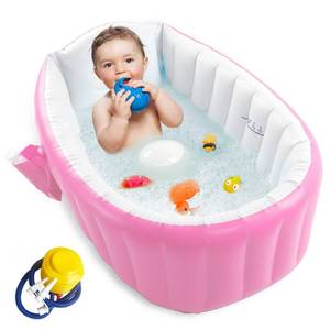 Flymei InfantToddler Inflatable Bathtub, Pink