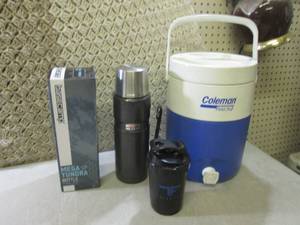 lot 17 image: (A-3T) Coleman PolyLite 2, Thermos ...