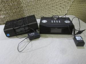 lot 20 image: (BS) 2 iHome Clock Radios with Cell...