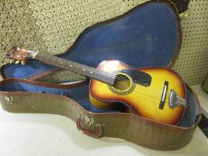 lot 74 image: (D-1) Vintage Global Acoustic Guita...