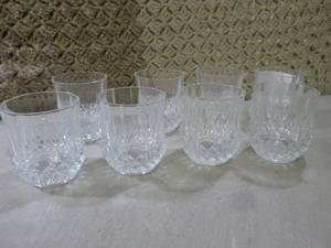 lot 103 image: (BS) Set of 8 Lead Crystal Short Gl...