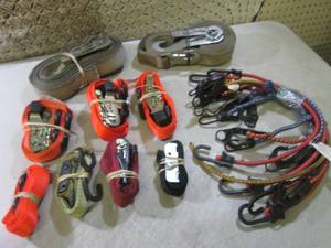 lot 141 image: (D-2) Assorted Ratchet Tie Downs an...