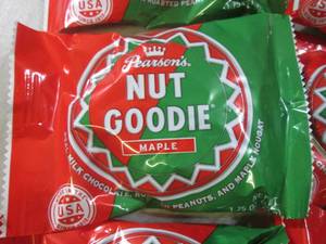 lot 228 image: (B-1) 12 Nut Goodie Maple Candy Bar...