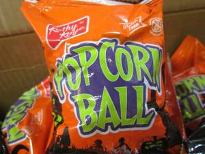 lot 233 image: (D-1) 40 Popcorn Balls Best by July...