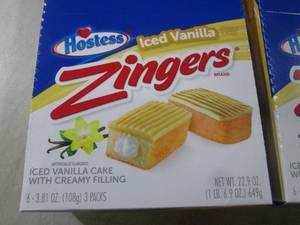 lot 242 image: (B-2) 3 Boxes Hostess Iced Vanilla ...